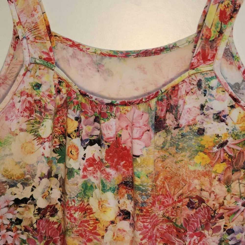 Vintage Handmade Women's Floral Top Size Small Me… - image 3