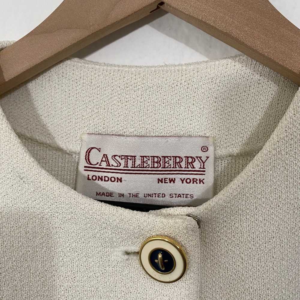 Castleberry Vintage Women’s 6 Colorblock Button u… - image 6