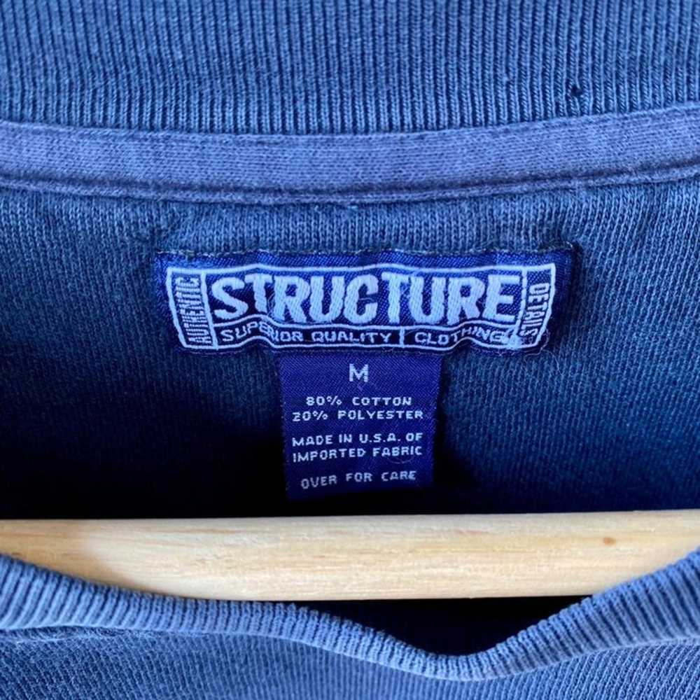 Vintage Structure USA Navy Surf Sweatshirt - image 3
