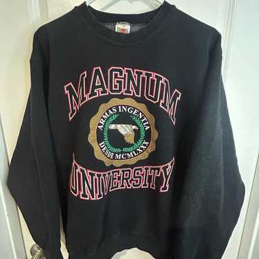 Vtg 90’s Magnum University Crewneck Sweatshirt - image 1