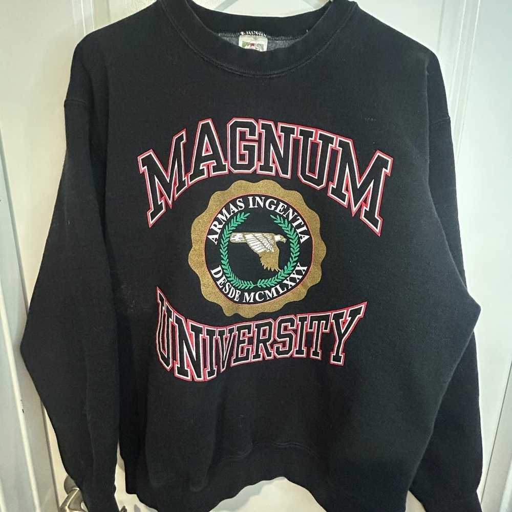 Vtg 90’s Magnum University Crewneck Sweatshirt - image 3