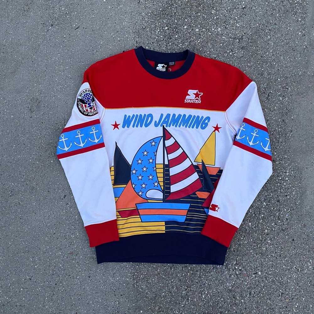 Starter Brand Wind Jamming Yacht Club Pullover - image 9
