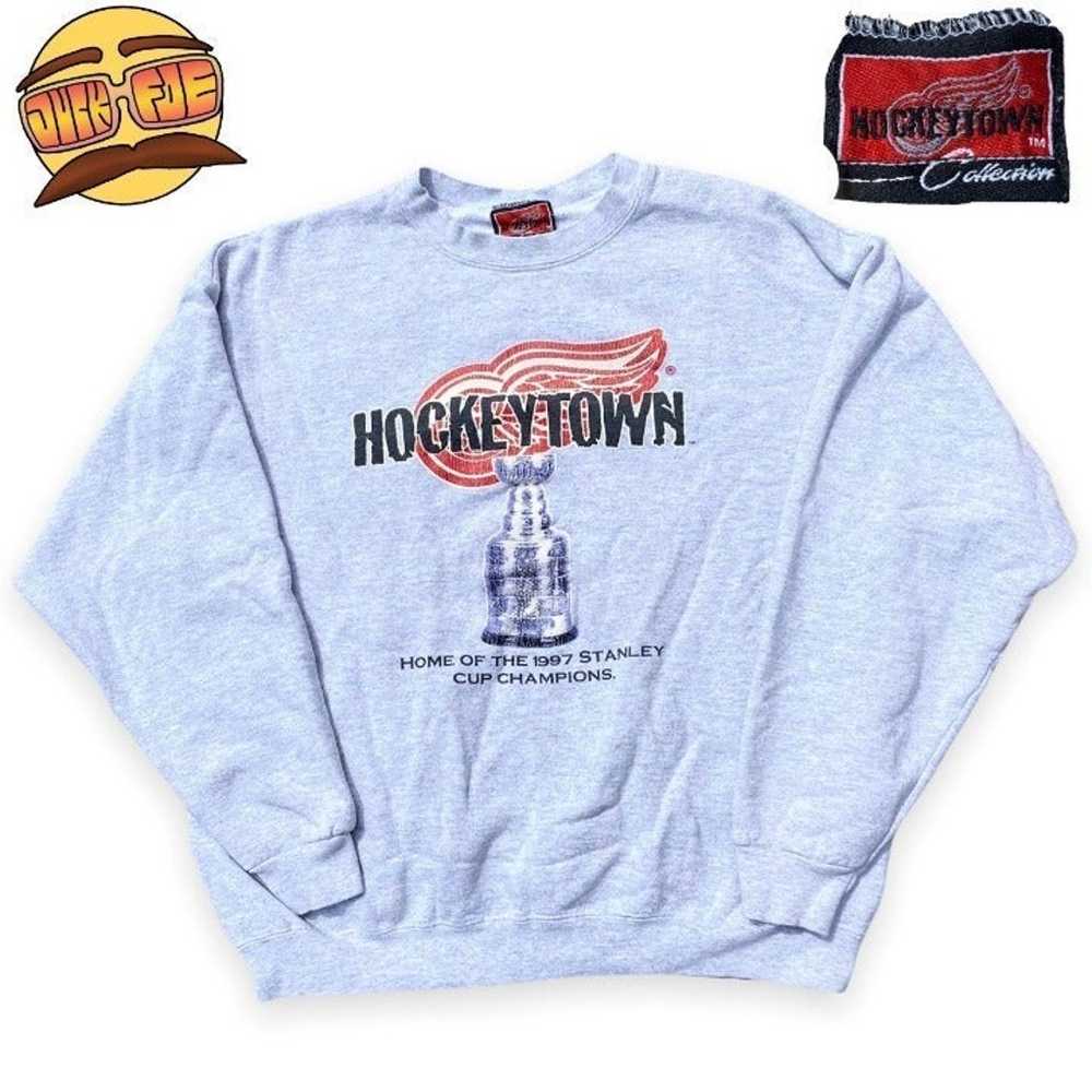 Vintage Hockey Stanleycup Sweatshirt Large - image 2