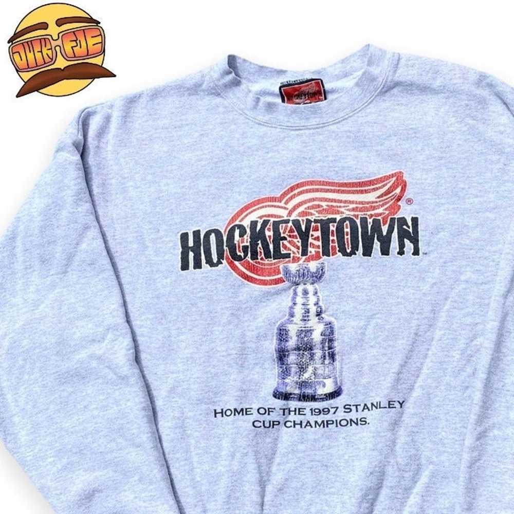 Vintage Hockey Stanleycup Sweatshirt Large - image 4