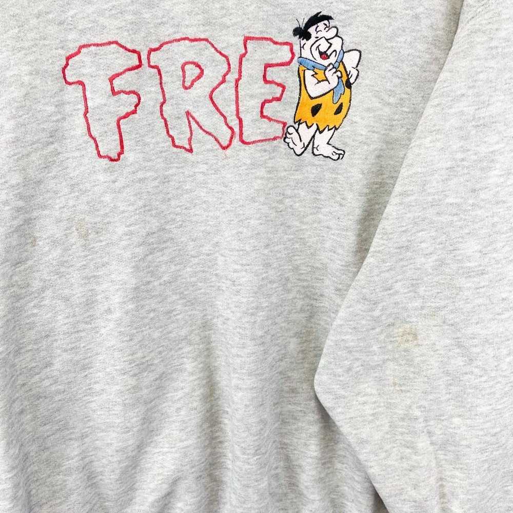 Vintage 90s Fred Flinstones Embroidered Sweatshir… - image 2