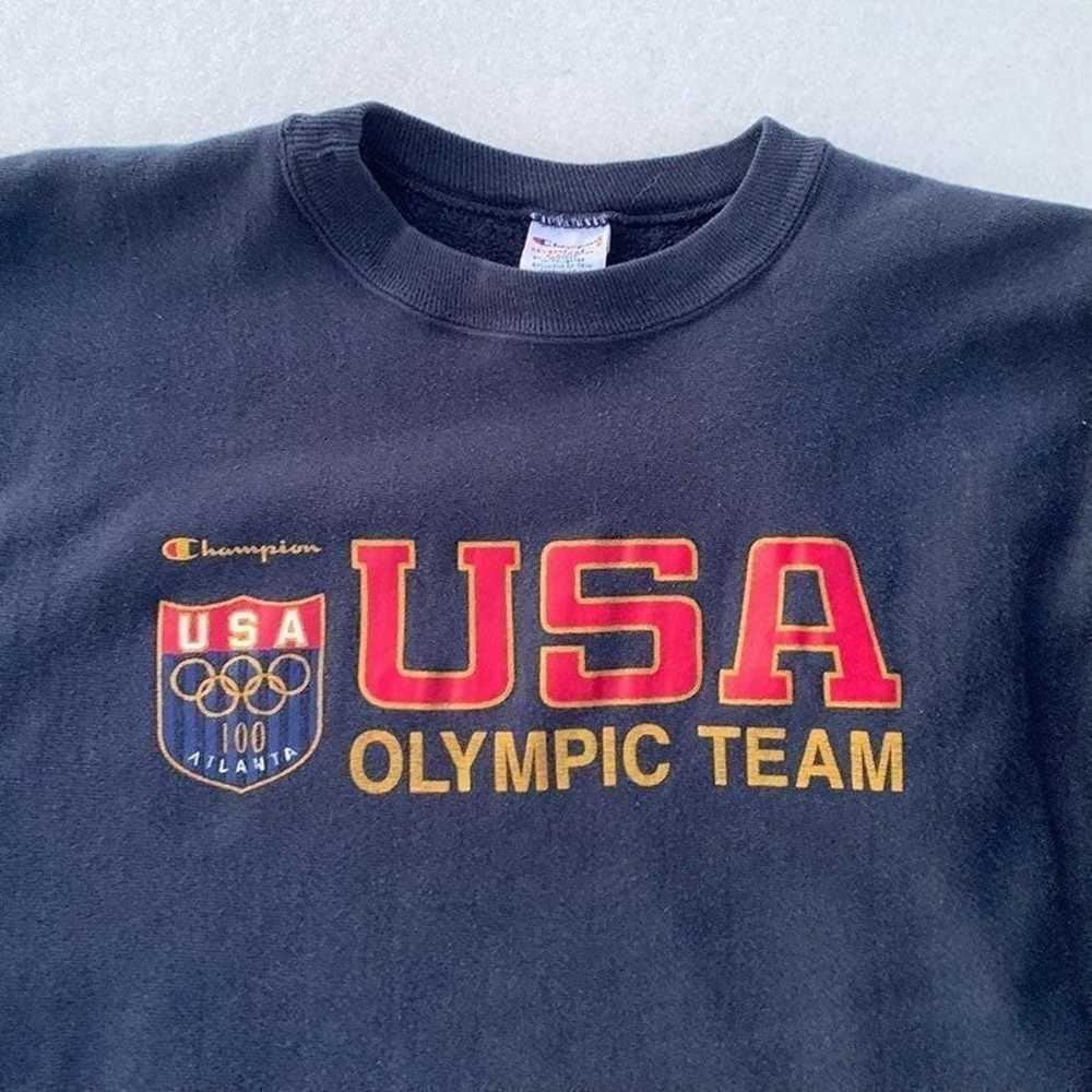 Vintage 90s champion reverse weave team usa olymp… - image 2