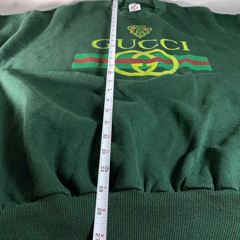 Vintage 90s JERZEES Green Sweatshirt Made USA Adu… - image 9