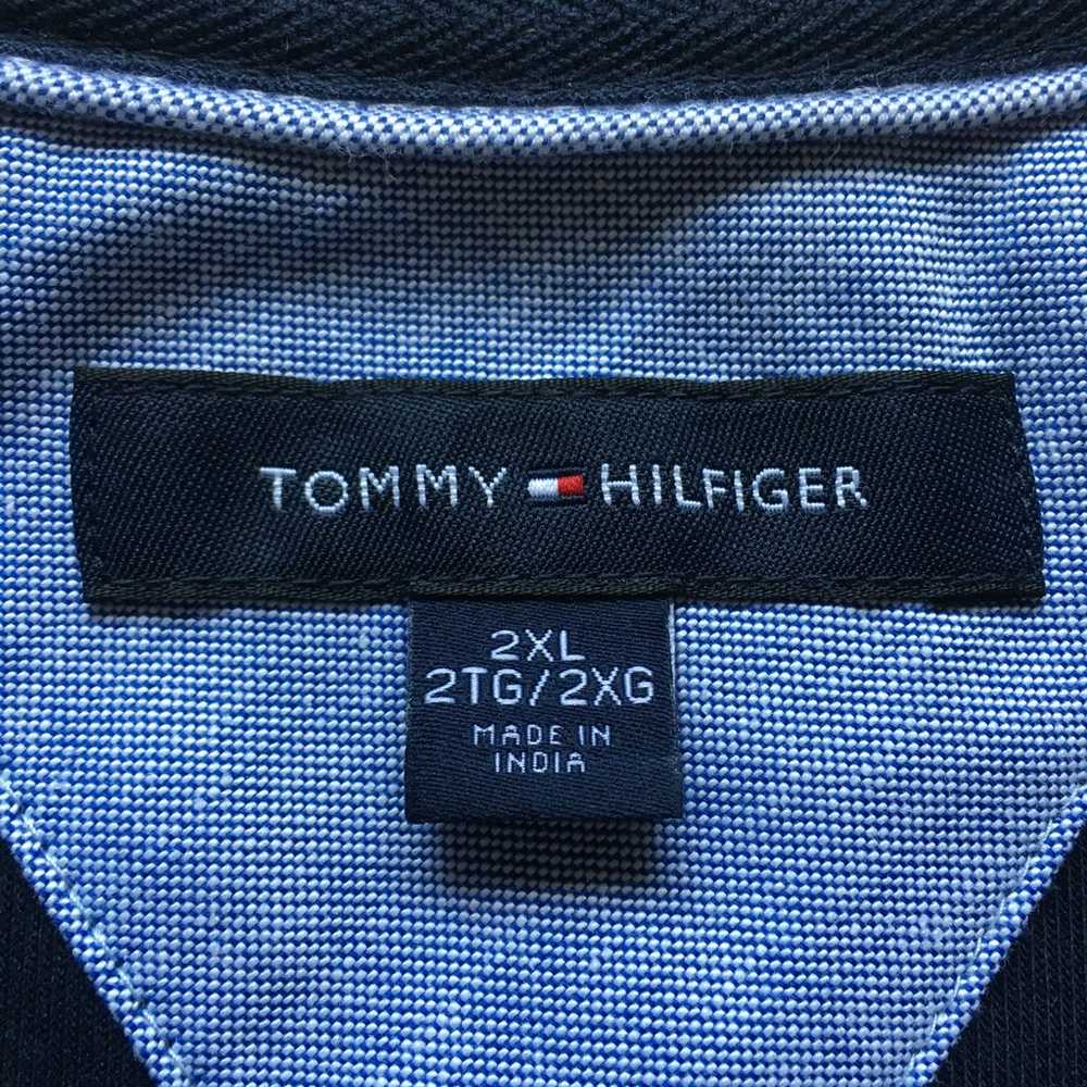 Mens Tommy Hilfiger Long Sleeve 1/4 Zip Polo Vtg … - image 6
