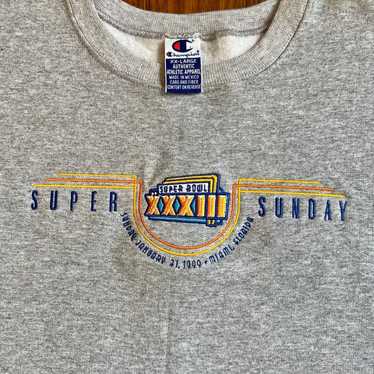 Vintage Champion NFL Super Bowl sunday 1999 sweat… - image 1