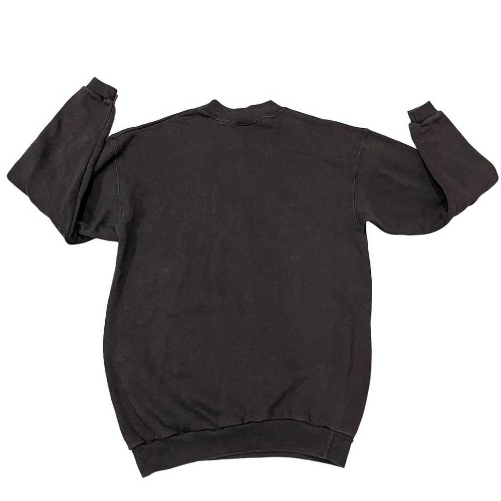 Vintage 80s Black Rude Dog Fleece Sweatshirt - image 4