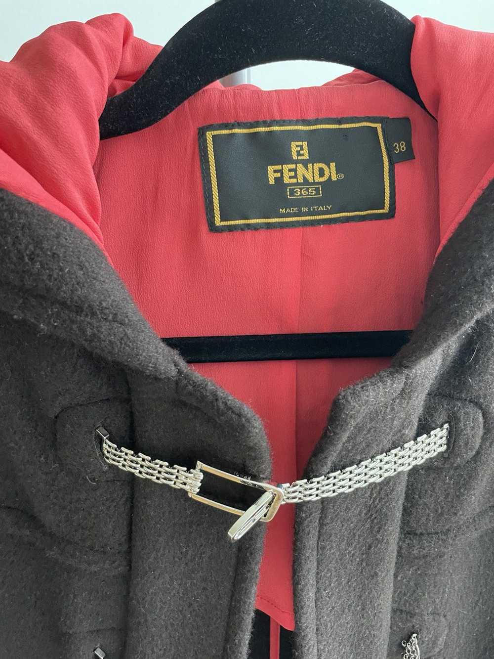 Fendi Fendi 100% cashmere hooded coat - image 1