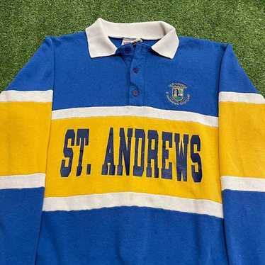 Vintage 80s St. Andrew’s College Polo Collared Sw… - image 1