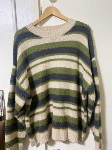 Japanese Brand × Streetwear striped knit sweater - image 1