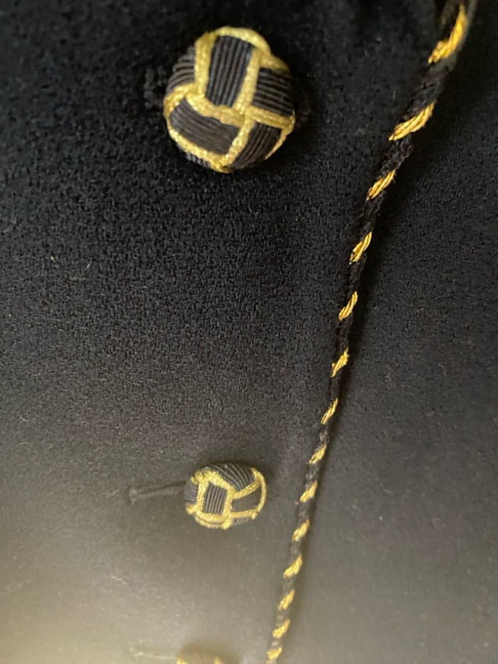 Albert Nipon Albert Nipon black blazer with gold … - image 3