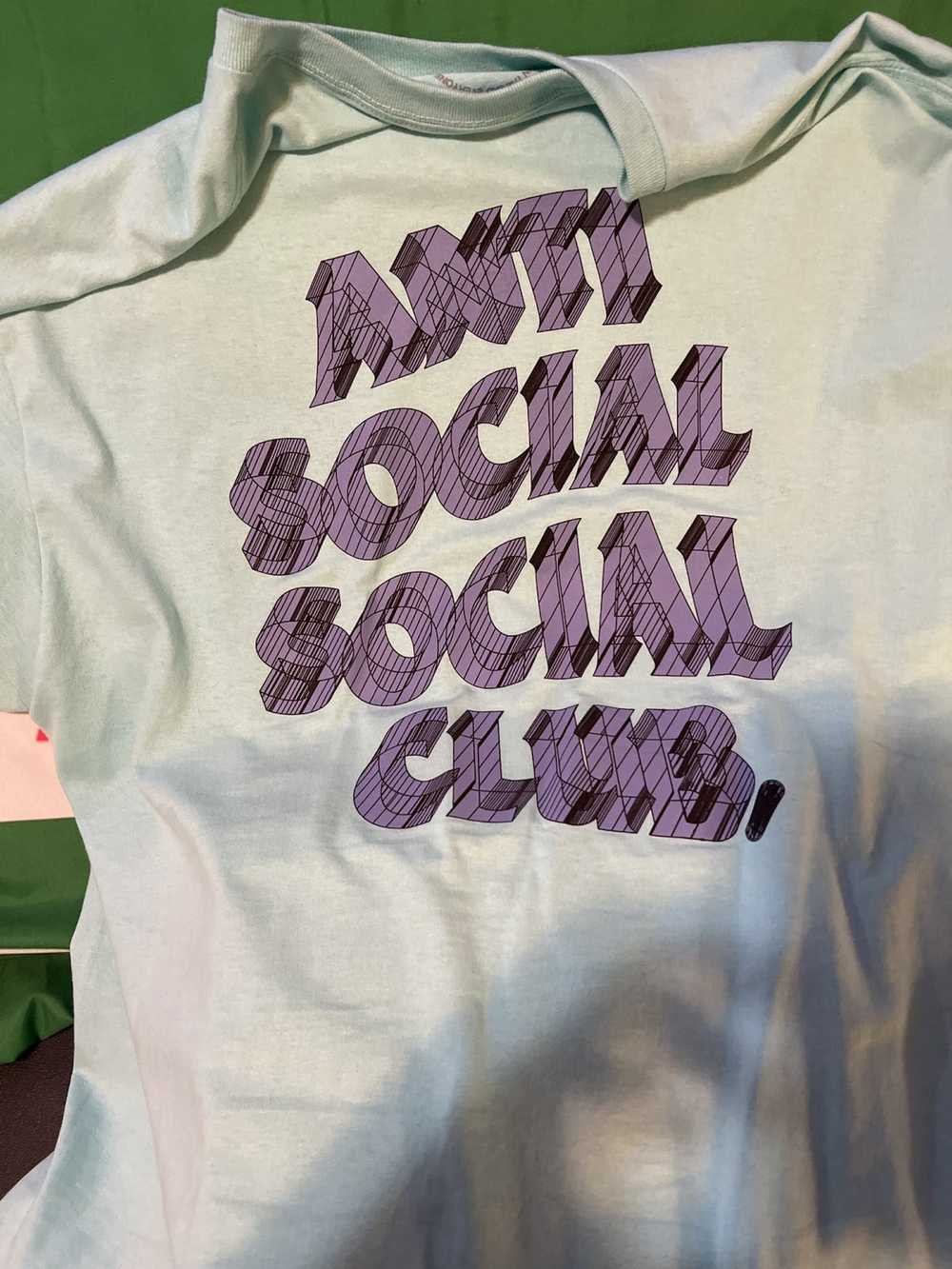 Anti Social Social Club Anti social mint pink tsh… - image 1