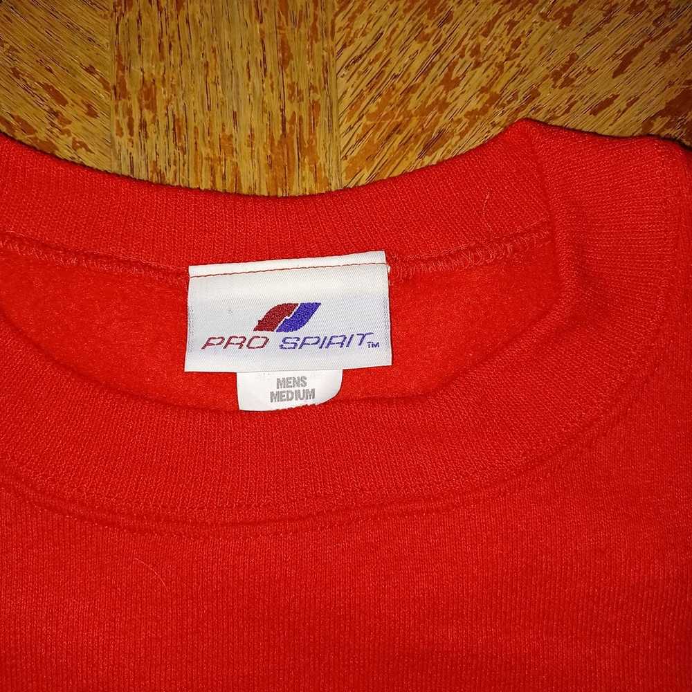 Vintage Pro Spirit Select Sweats Red Blank Sweats… - image 2