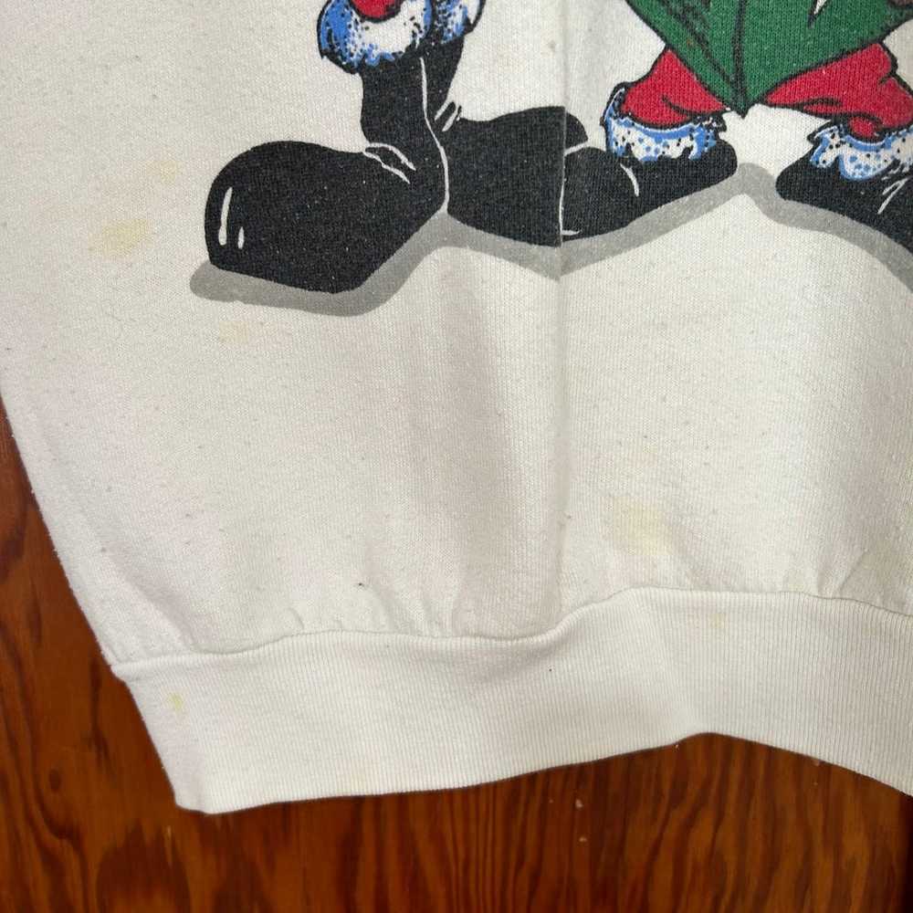 Vintage 90s Looney Tunes Noel Sweatshirt Medium H… - image 8
