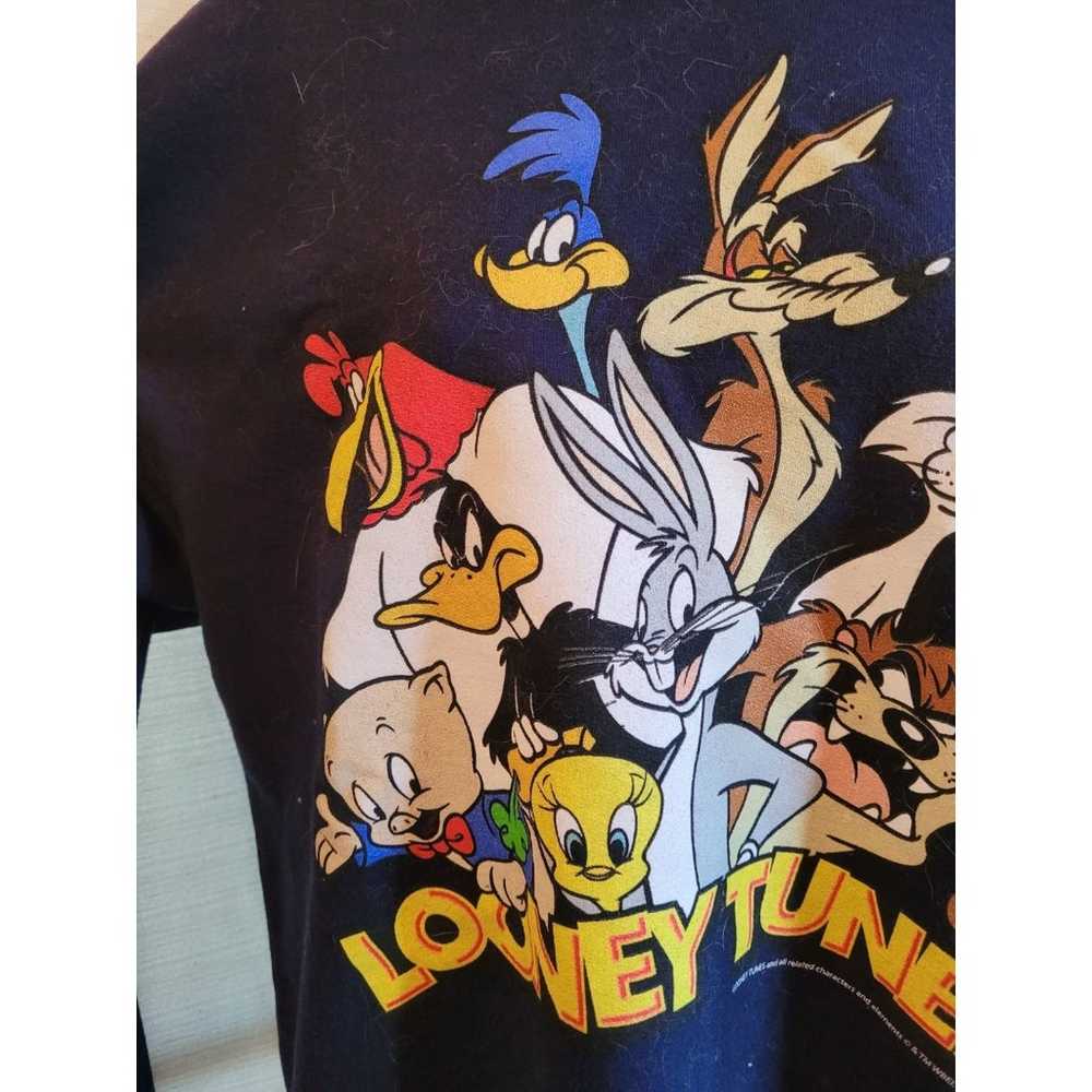 Jerzees size M vintage style Looney Tunes sweatsh… - image 3
