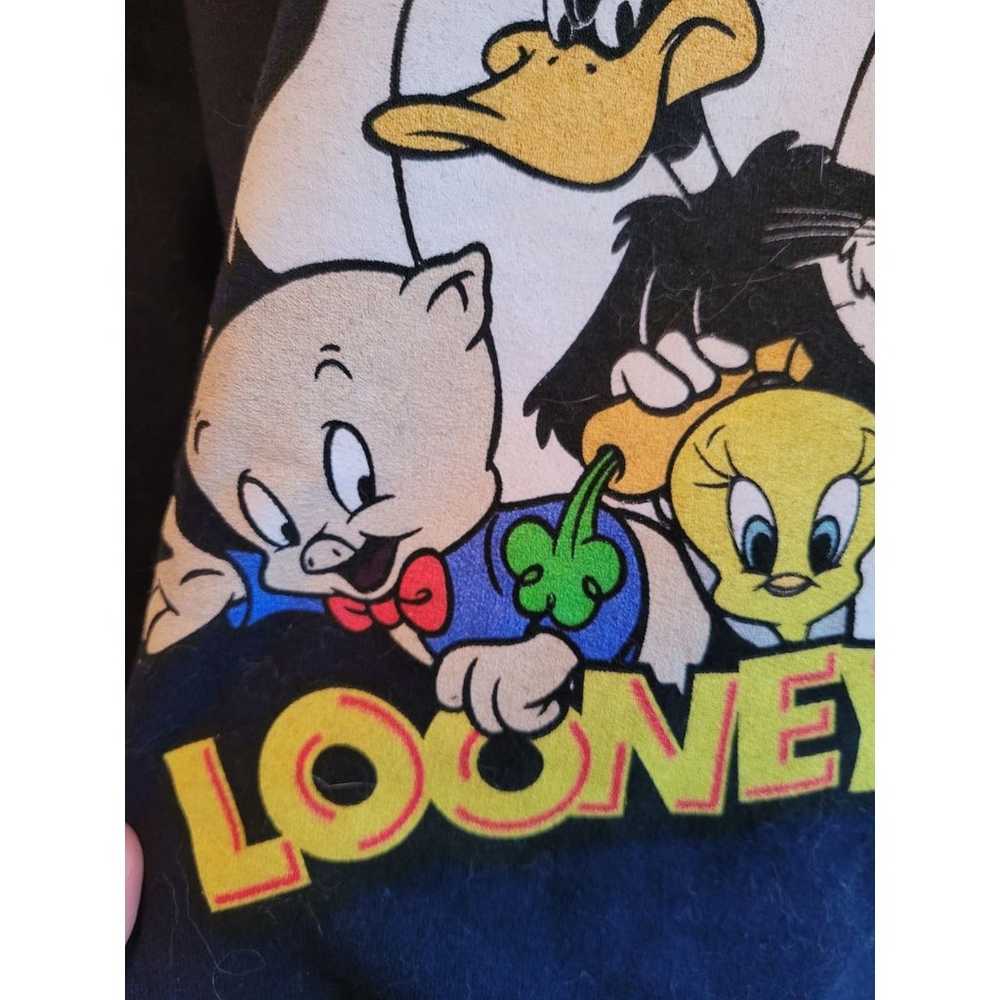 Jerzees size M vintage style Looney Tunes sweatsh… - image 4