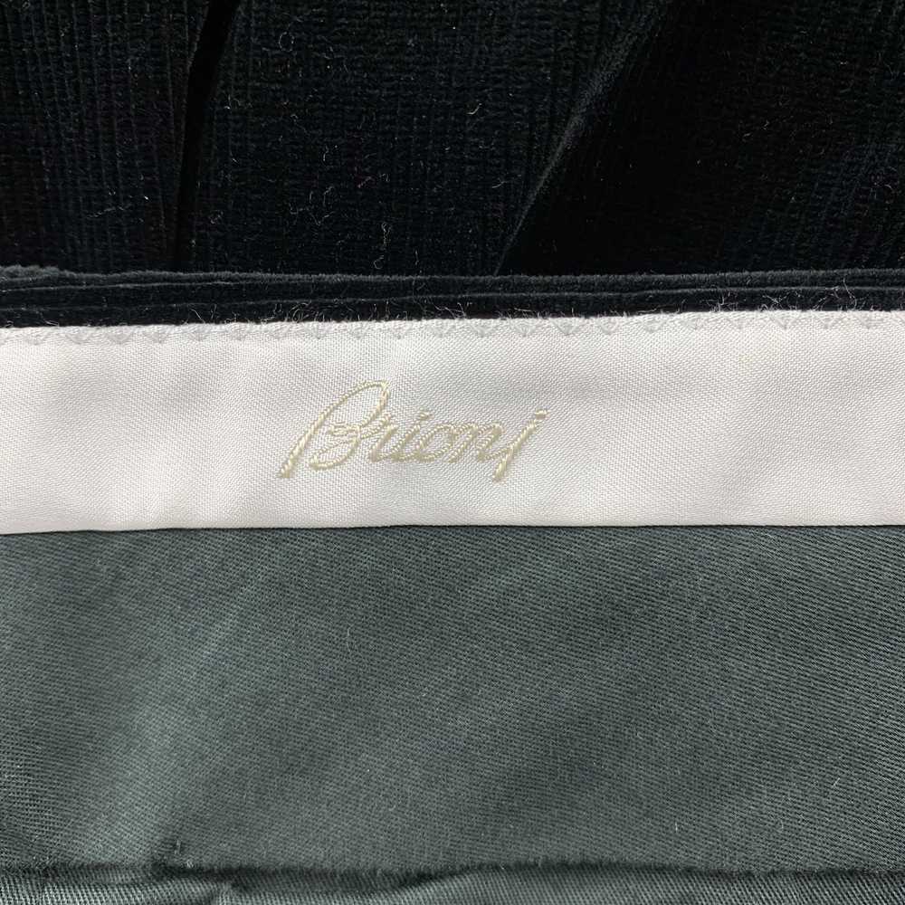 Brioni Size 32 Black Corduroy Cuffed Hem Dress Pa… - image 3