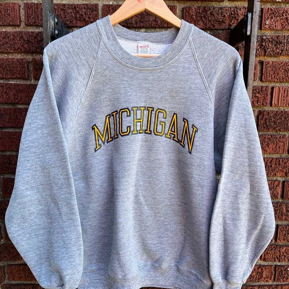 Vintage 1980’s University of Michigan Russell Ath… - image 1