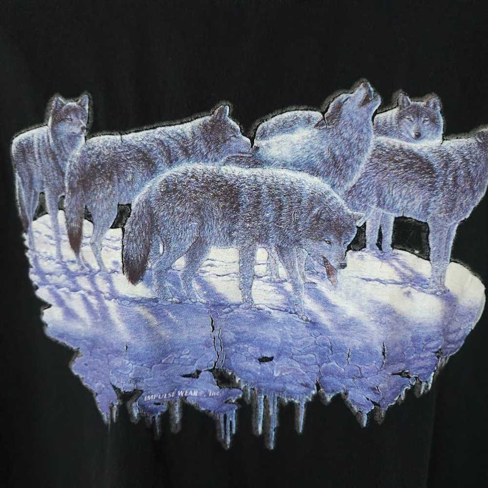 Vintage Wolf Pack T Shirt Mens Size 2XL Vintage 9… - image 2