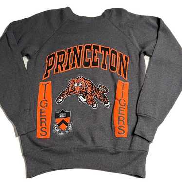 Vintage Princeton Tigers Crewneck Sweatshirt Gray… - image 1