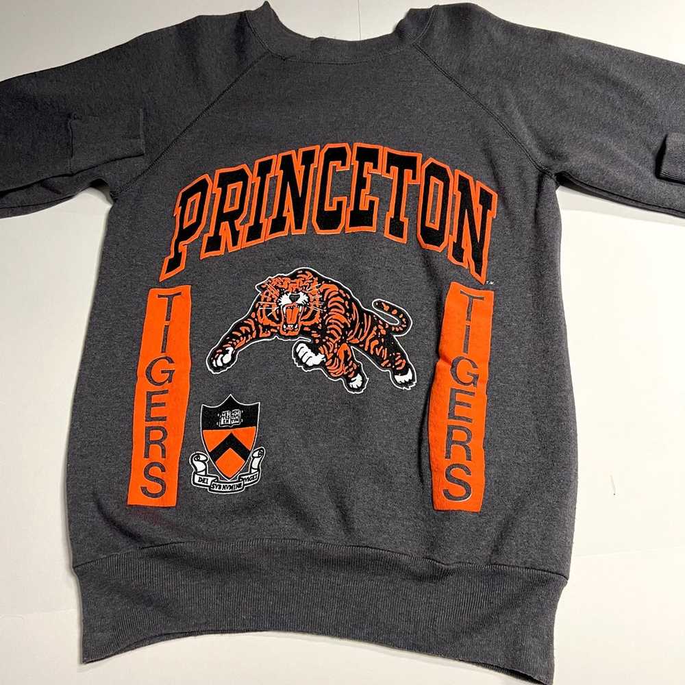 Vintage Princeton Tigers Crewneck Sweatshirt Gray… - image 3
