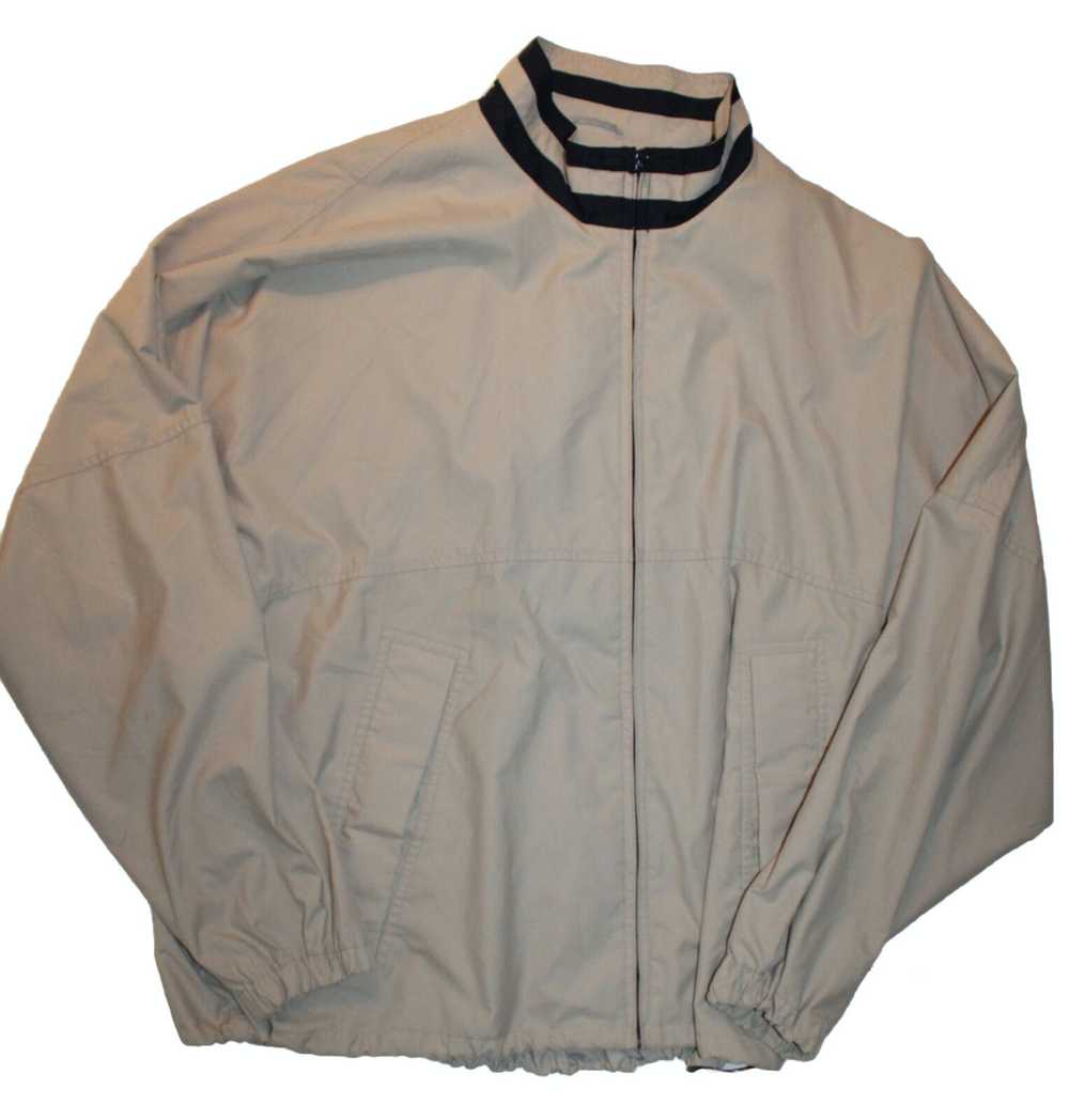 Designer Cutter & Buck Beige Windbreaker Rain Jac… - image 2