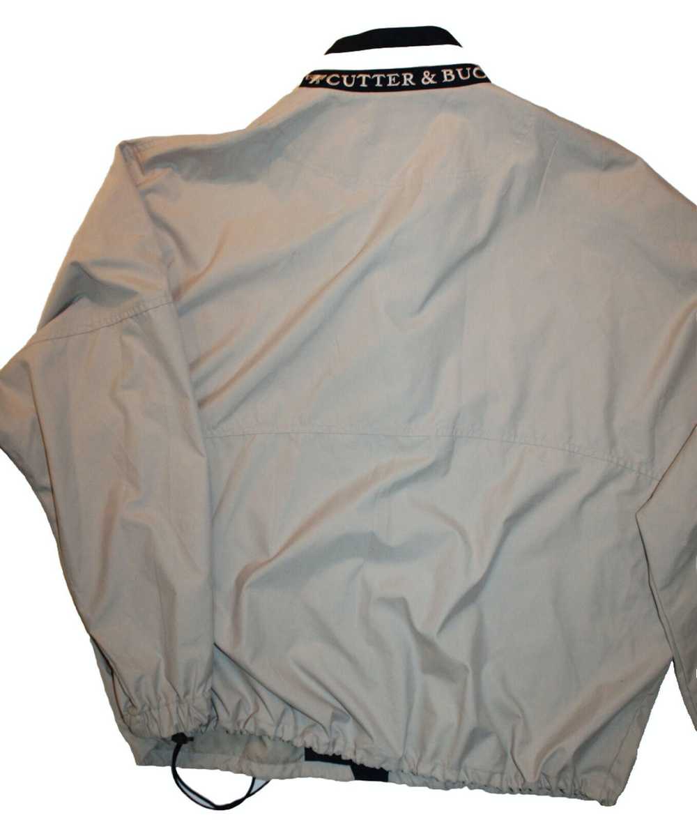 Designer Cutter & Buck Beige Windbreaker Rain Jac… - image 5