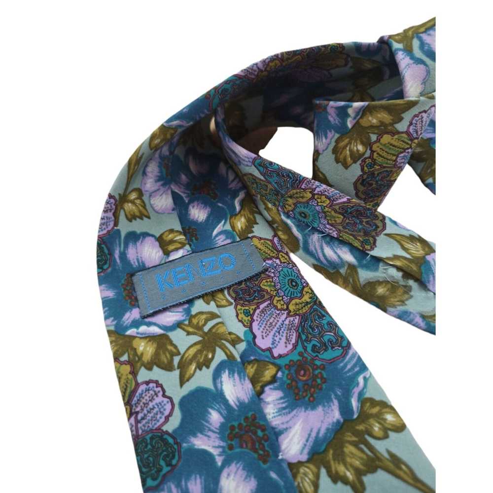 Kenzo KENZO PARIS Floral Silk Tie ITALY 57"/ 3.6"… - image 4