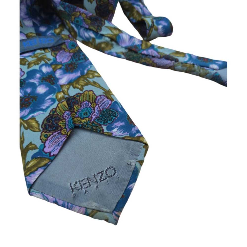 Kenzo KENZO PARIS Floral Silk Tie ITALY 57"/ 3.6"… - image 6