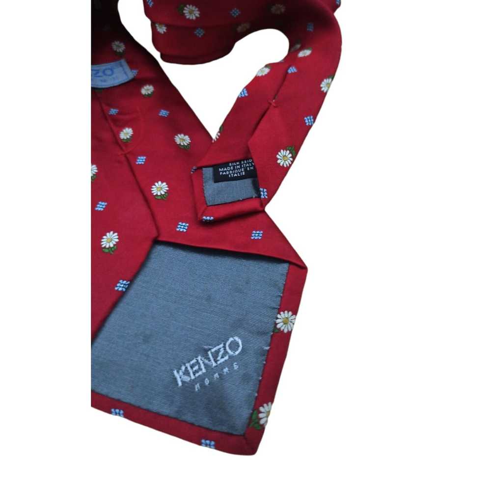 Kenzo KENZO HOMME Floral Silk Tie ITALY 58"/ 4" EC - image 7