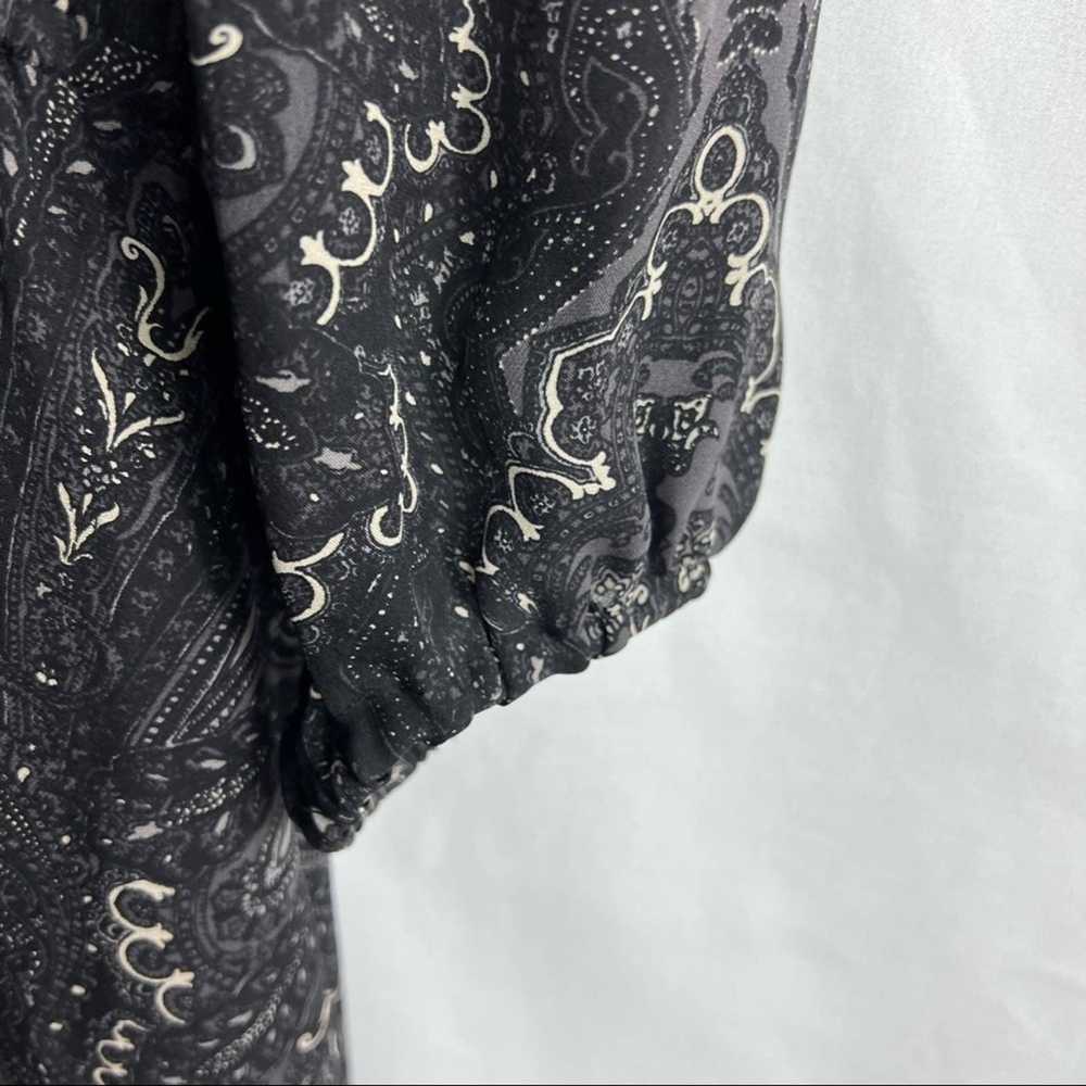 Joie JOIE Bittern Paisley Print Silk Chiffon Blou… - image 3