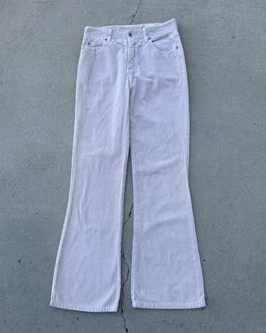 Vintage 90s Beige Bootcut Flare Corduroy Pants