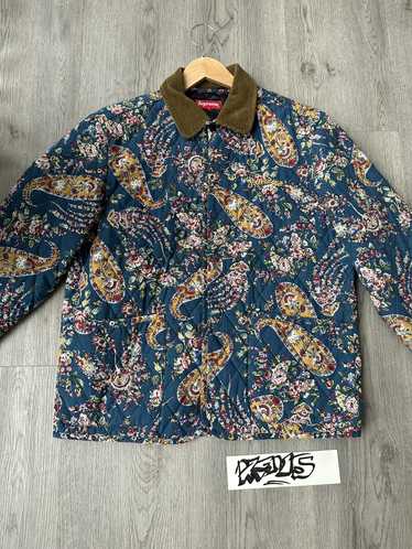 Supreme Supreme Quilted Paisley Jacket Navy Medium