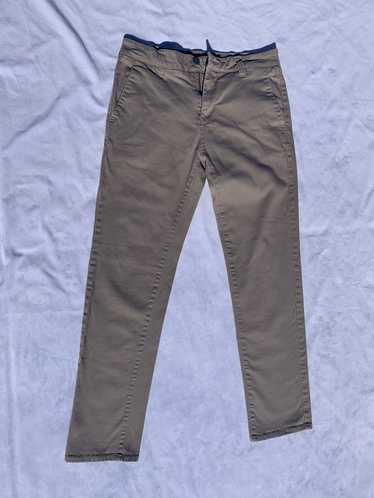 Tillys RSQ Womens Mid Rise Cargo Tape Pocket Twill Pants - OLIVE