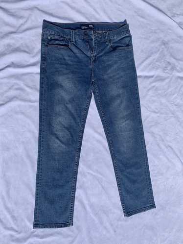 RSQ Jeans 30X32 (30x30) Mens Slim Taper Distressed Fade Black Low Rise  Stretch