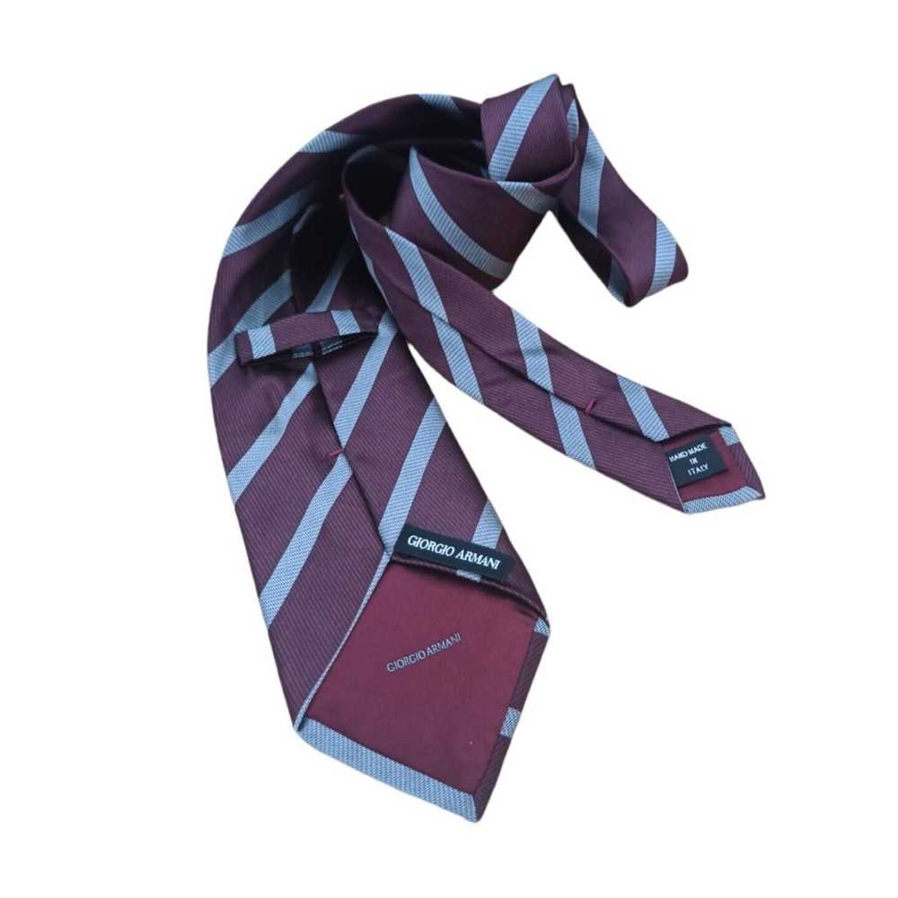Giorgio Armani GIORGIO ARMANI Striped Silk Tie HM… - image 5