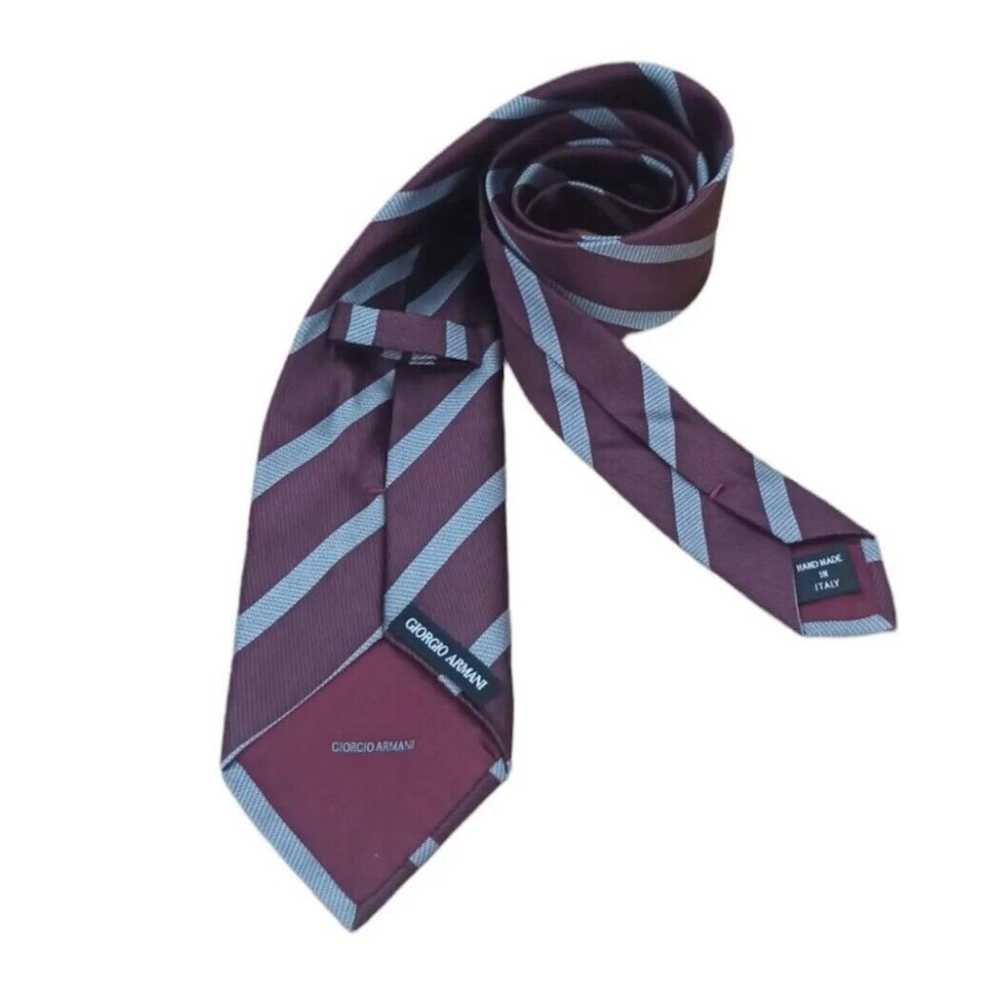 Giorgio Armani GIORGIO ARMANI Striped Silk Tie HM… - image 6