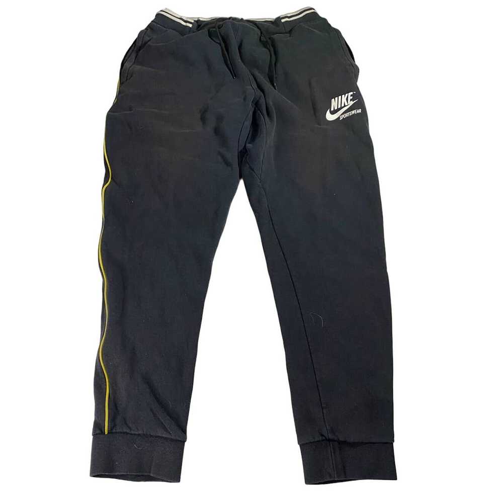 Nike RARE Nike Sportswear Yellow Stripe Slim Fit … - image 1