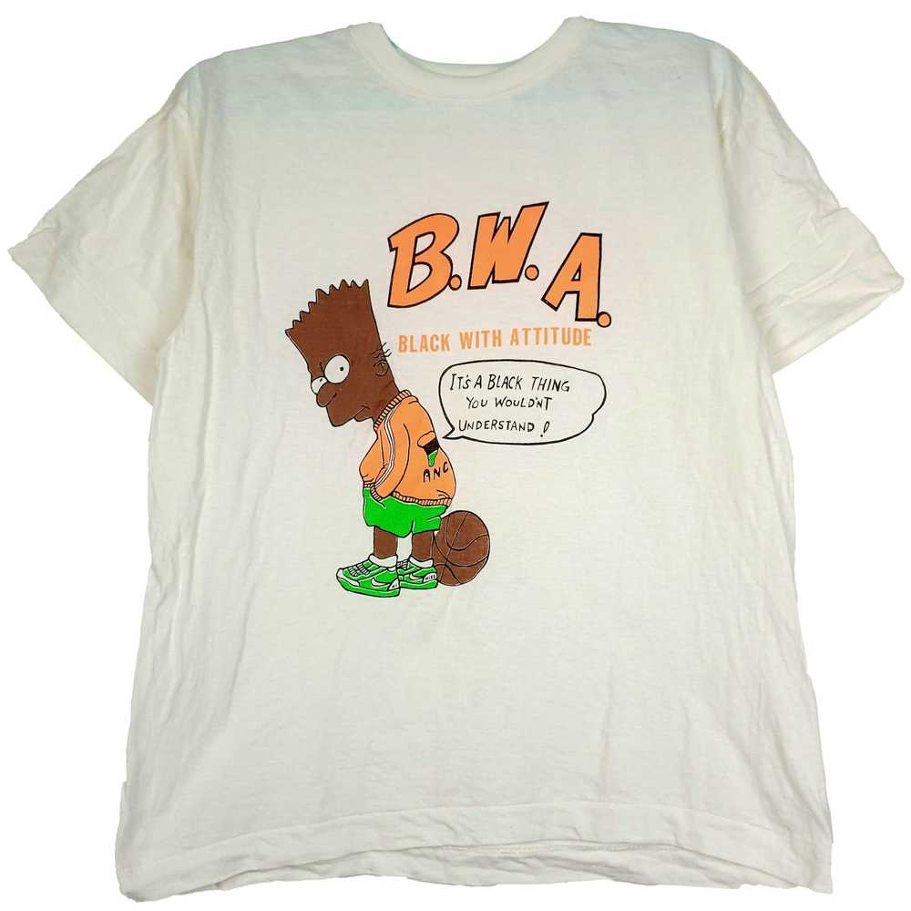 Rare × The Simpsons × Vintage BWA Black With Atti… - image 1