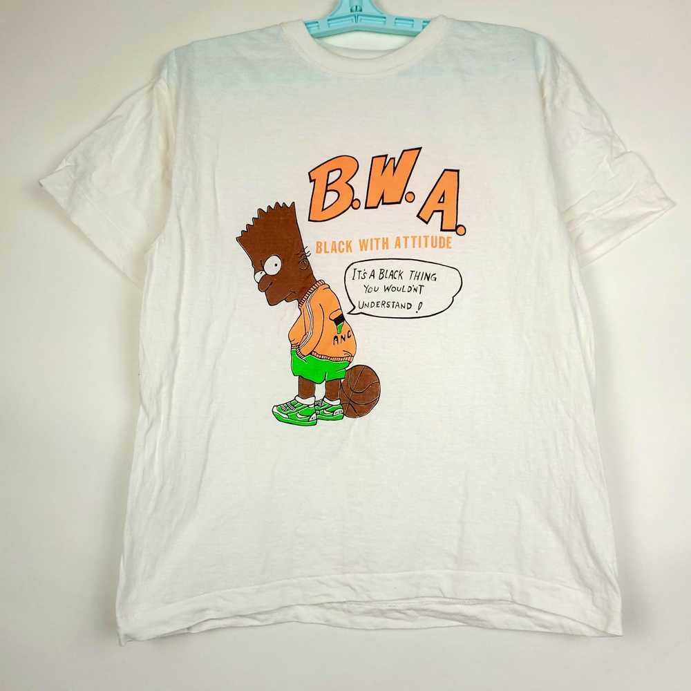 Rare × The Simpsons × Vintage BWA Black With Atti… - image 2