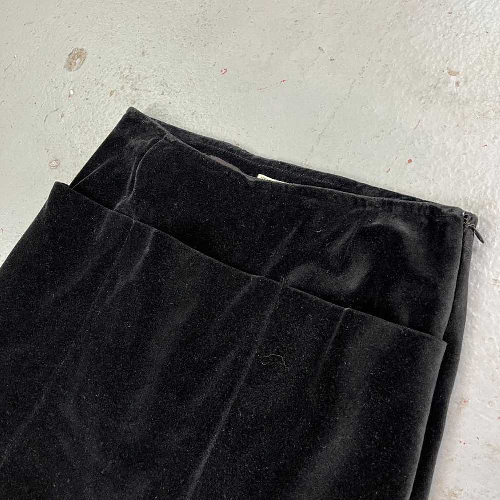 Helmut Lang Helmut Lang 1997 Velvet Pocket Skirt - image 2