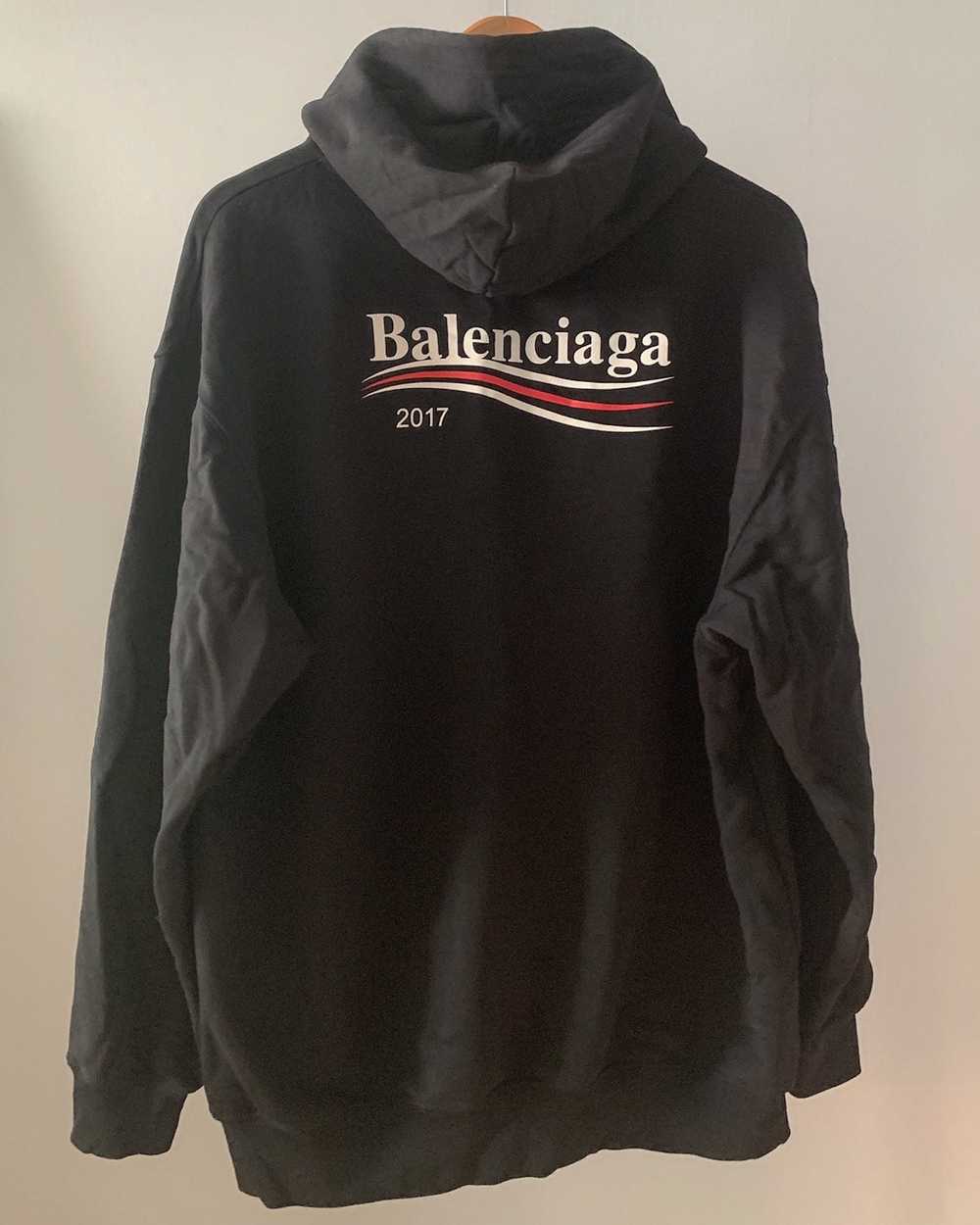 Balenciaga balenciaga campaign black logo hoodie … - image 1