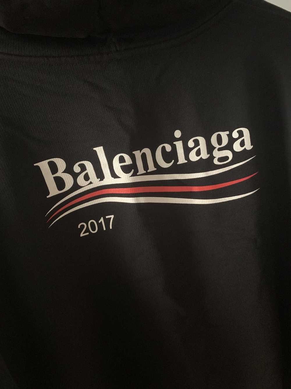 Balenciaga balenciaga campaign black logo hoodie … - image 3