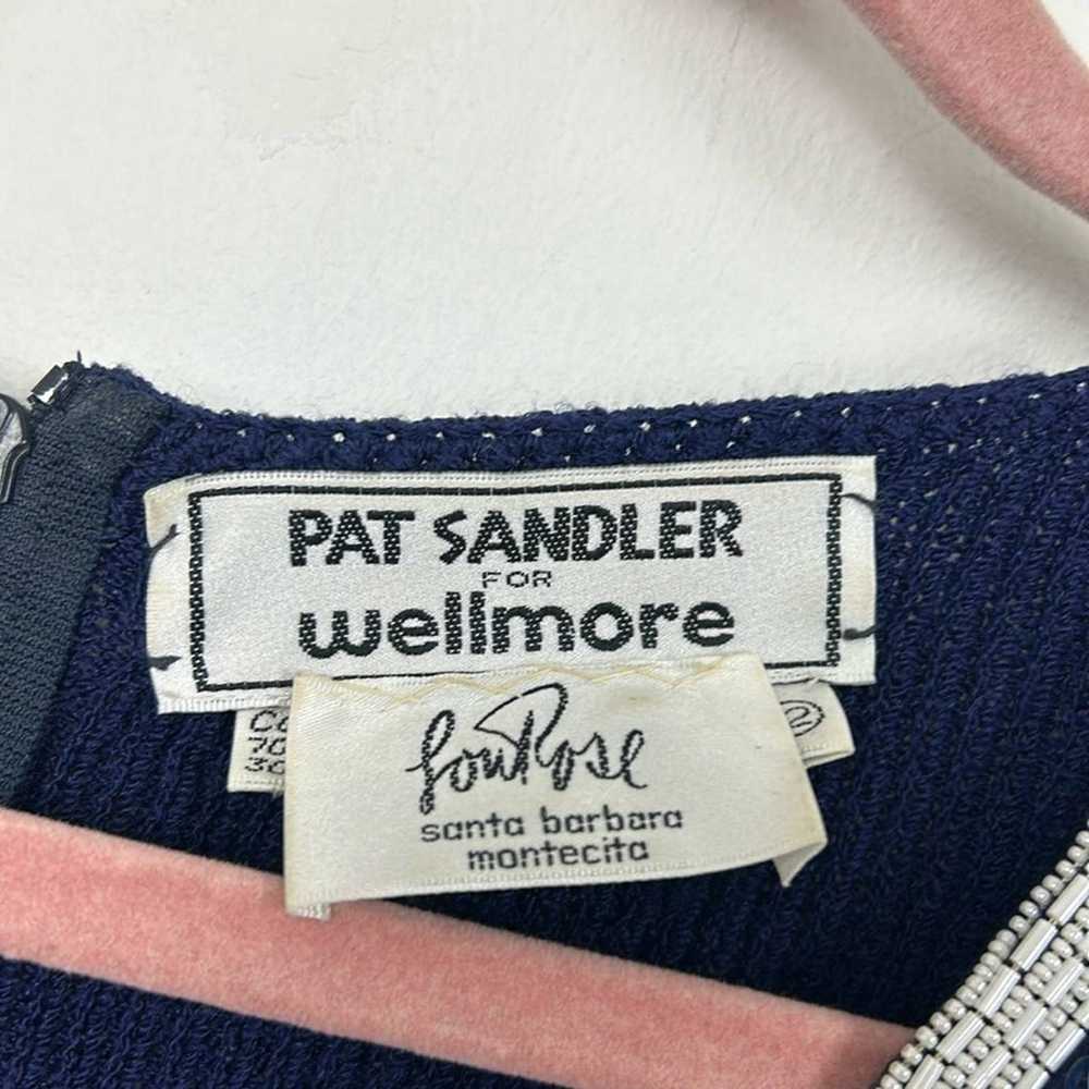 Vintage 80s Pat Sandler for Wellmore Beaded Wool … - image 4