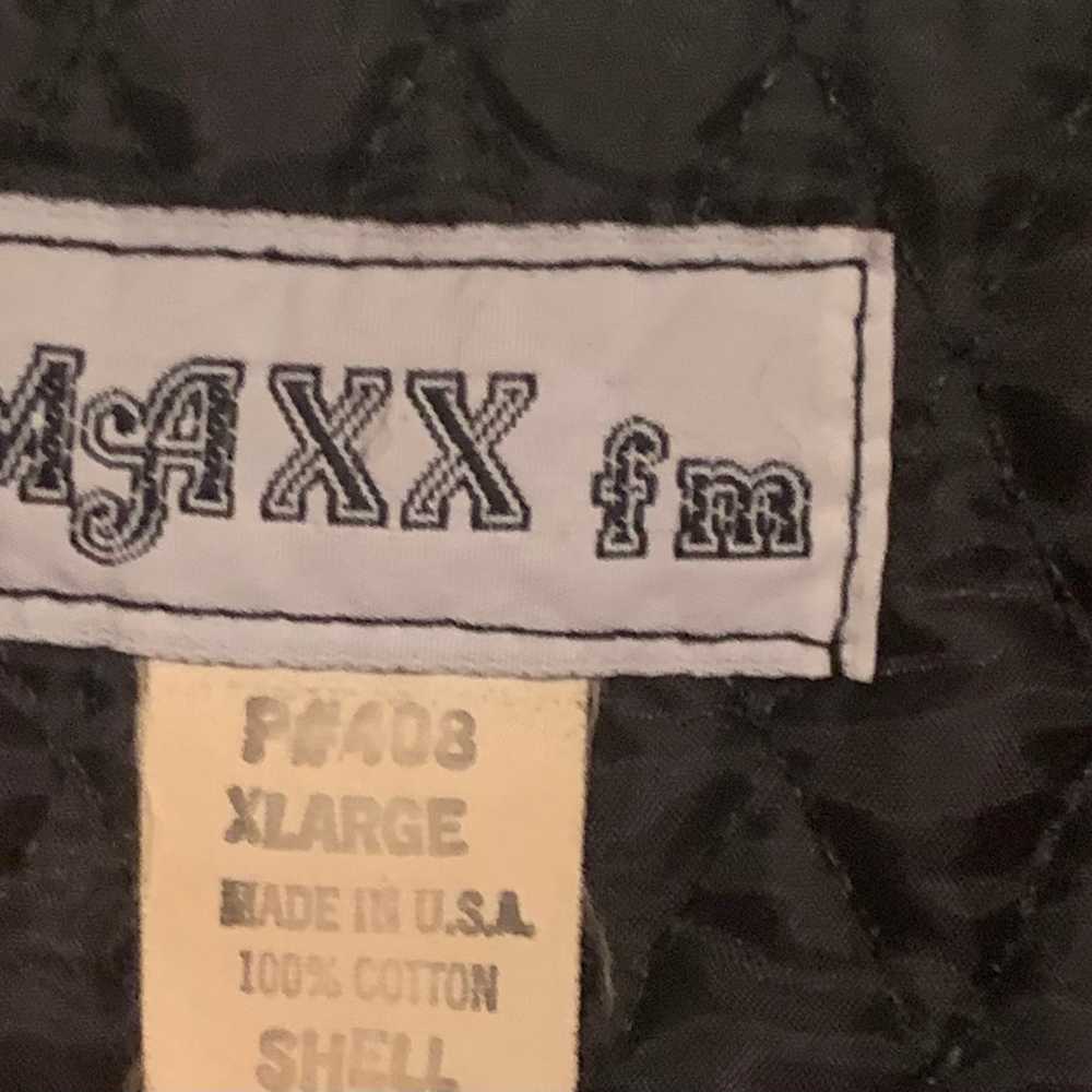 Mens Vintage XL Maxx Fm Cotton Red Plaid holiday … - image 2