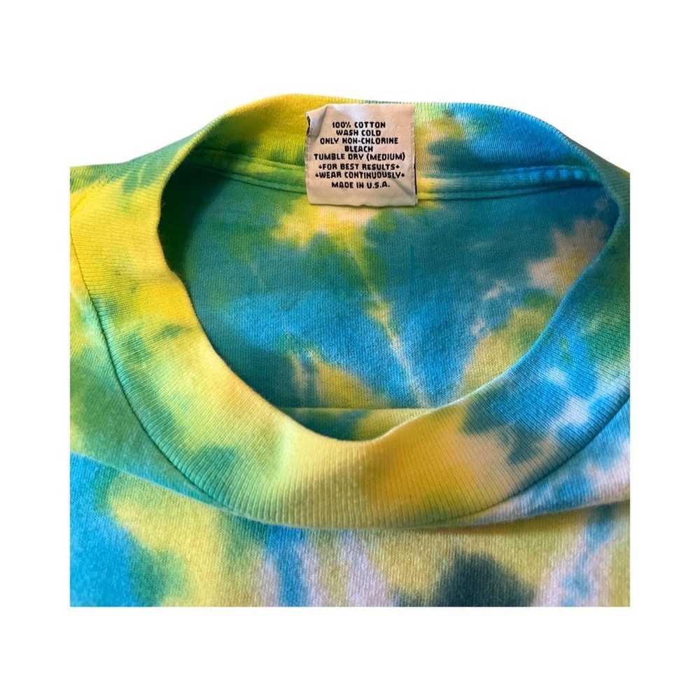 Vtg HTF Eye Dye Hand Crafted Shell Swirl Tie Dye … - image 3