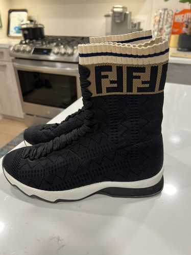 Fendi print hot sale sock sneakers